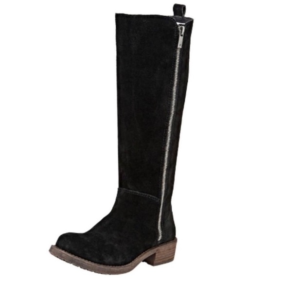 Lucky Brand Shoes - Black Suede Lucky Brand Desdie Boots